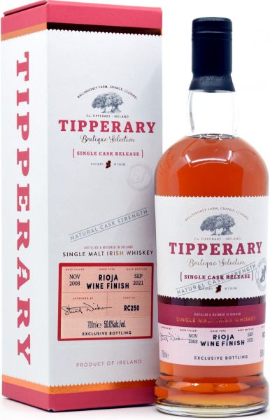 Tipperary 2008/2021 Sherry/Rioja Single Cask #RC250 50% vol.