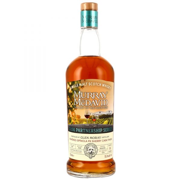 Glen Moray 2017/2026 PX Sherry Murray McDavid Cask Partnership Series 55,3% vol.