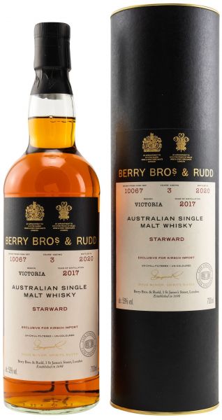 Starward 2017/2020 Red Wine Cask Berry Bros. & Rudd #10067 53% vol.