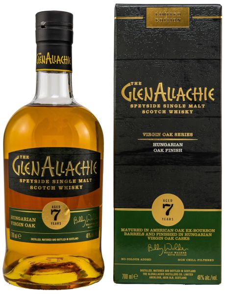 Glenallachie 7 Jahre Hungarian Oak Finish Virgin Oak Series 48% vol.