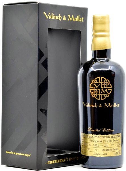 Springbank 24 Jahre 1998/2022 Valinch &amp; Mallet The Spirit of Art Nr. 4 53,2% vol.