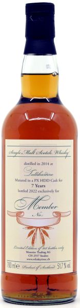 Tullibardine 2014/2022 PX Sherry Cask Monnier 51,7% vol.