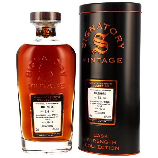Aultmore 14 Jahre 2011/2025 1st Fill PX Sherry Signatory Cask Strength #5 62% vol.