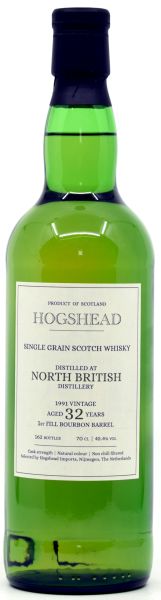 North British 32 Jahre 1991/2023 Hogshead Imports 45,4% vol.