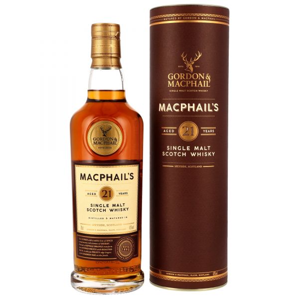 MacPhail&#039;s 21 Jahre Gordon &amp; MacPhail 40% vol.