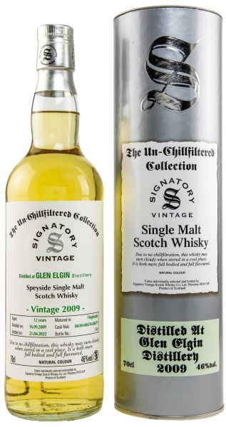 Glen Elgin 12 Jahre 2009/2022 SV Un-Chillfiltered Collection #806369+806378+806379