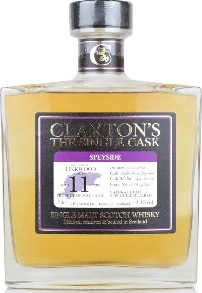 Linkwood 11 Jahre 2008/2020 Sherry Cask Claxton&#039;s 52,9% vol.