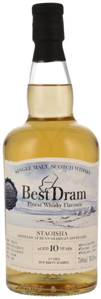 Bunnahabhain Staoisha 2013/2023 1st Fill Bourbon Best Dram 56,9% vol.